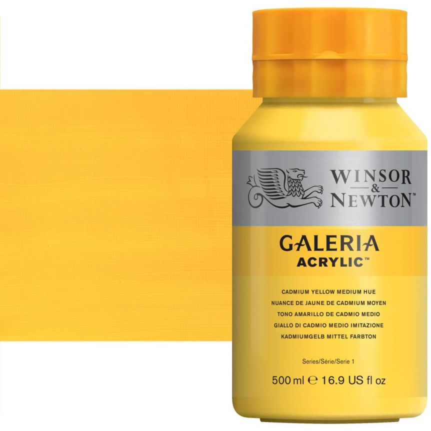 Winsor & Newton Galeria : Acrylic Paint : 60ml : Cadmium Yellow Medium Hue