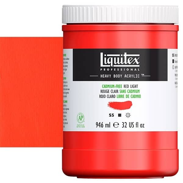 Liquitex Professional Heavy Body 32oz Cadmium Free Red Light