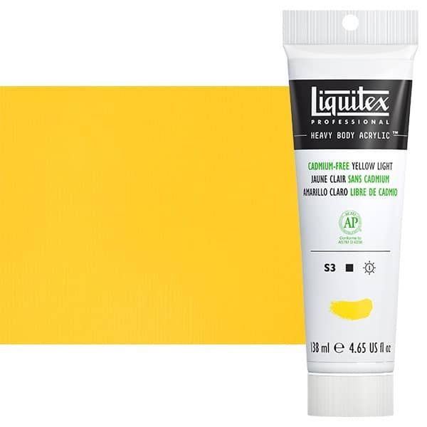 Liquitex Heavy Body Acrylic Tube Cadmium-Free Yellow Light 4.65 oz