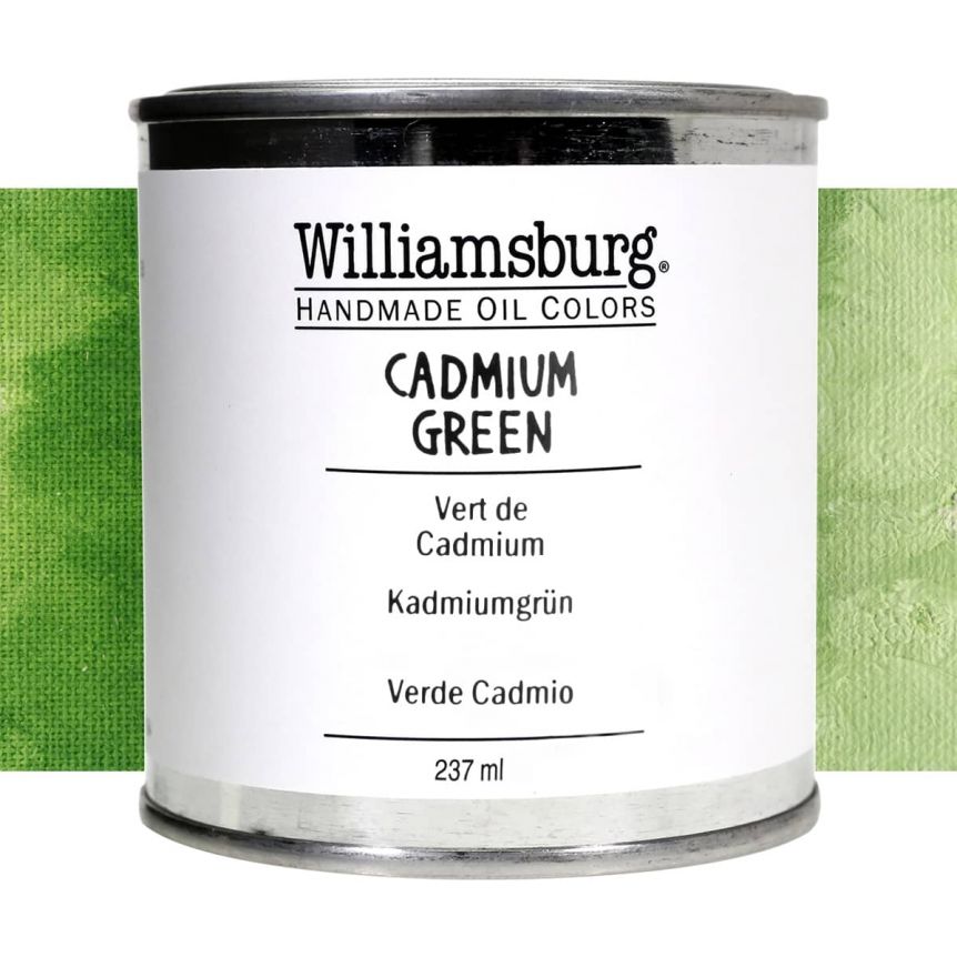 Williamsburg Handmade Oil Paint - Cadmium Green, 237ml