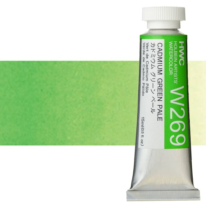 Holbein Artists' Watercolor - Cadmium Green Pale, 15ml