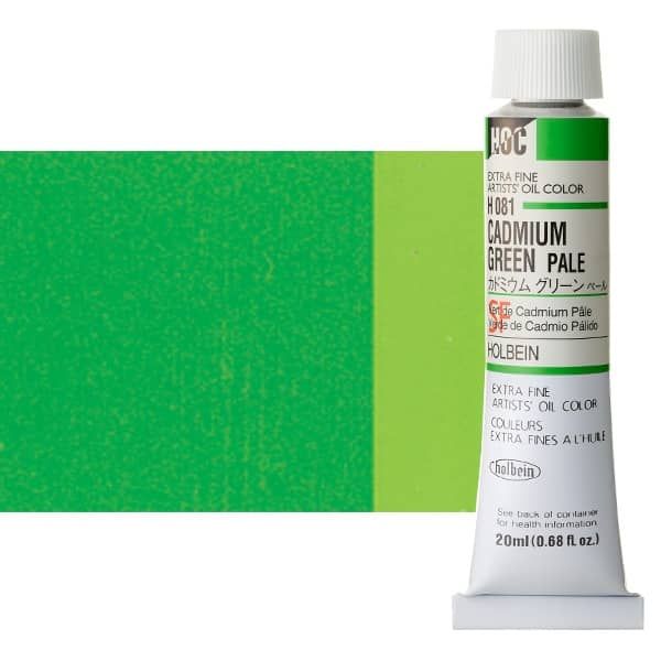 Holbein Extra-Fine Artists' Oil Color 20 ml Tube - Cadmium Green Pale 