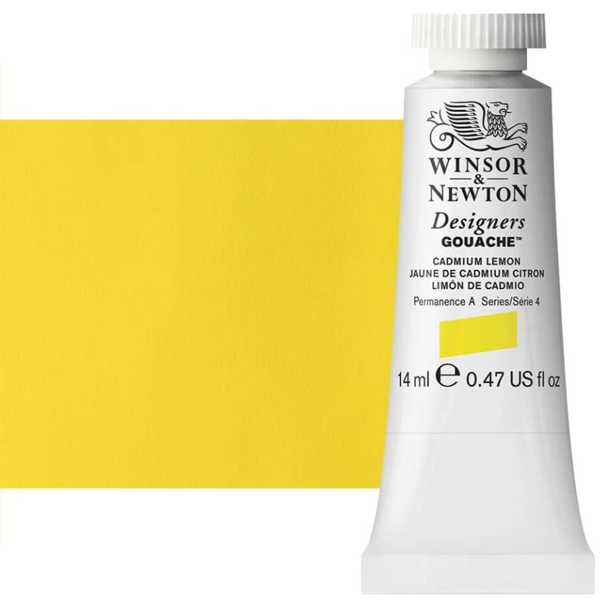 Winsor & Newton Designers Gouache 14ml Tube - Cadmium Lemon