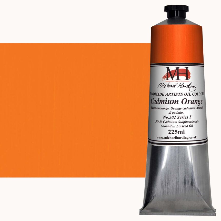 Michael Harding Oil Color - Cadmium Orange, 225ml Tube