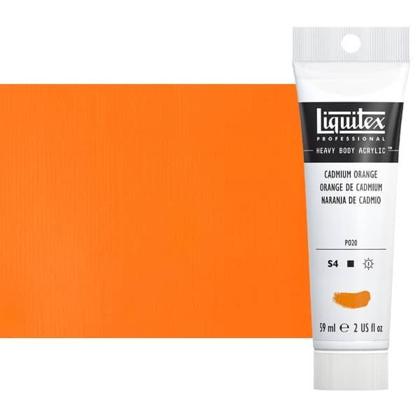 Liquitex Heavy Body 2 oz Tube - Cadmium Orange