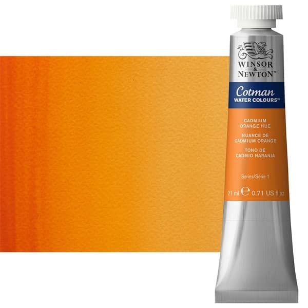 Winsor & Newton Cotman Watercolor 21 ml Tube - Cadmium Orange Hue