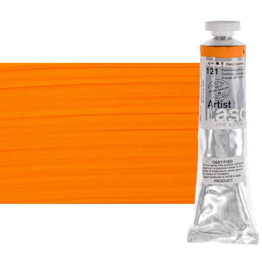 Lascaux Thick Bodied Artist Acrylics Cadmium Orange Light 45 ml