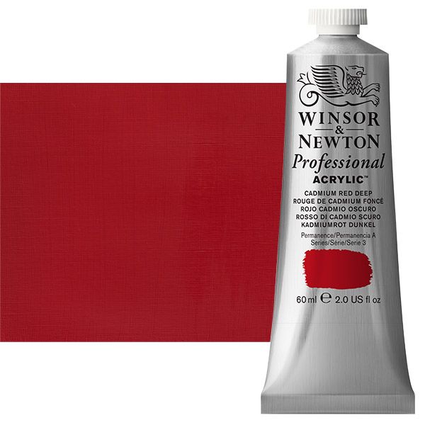 Winsor & Newton Professional Acrylic Cadmium Red Deep 60 ml