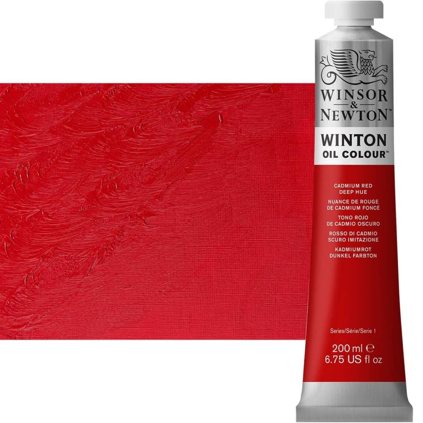 Winton Oil Color 200ml Tube - Cadmium Red Deep Hue
