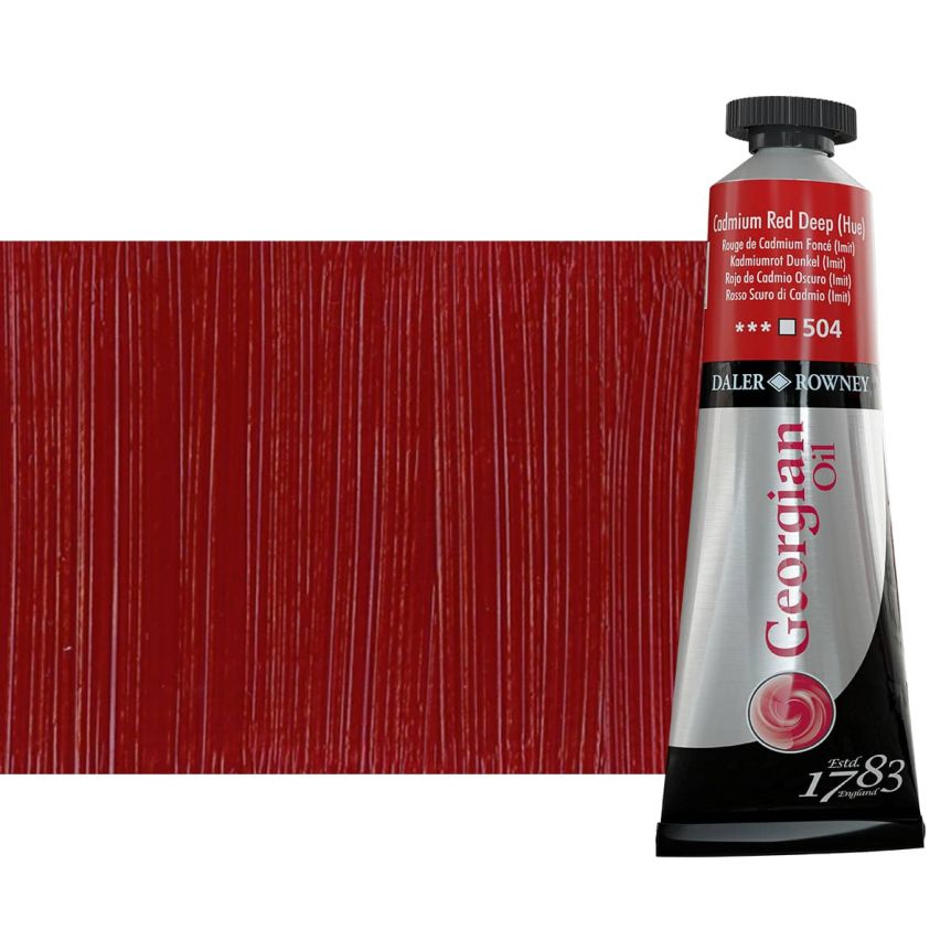 Daler-Rowney Georgian Oil Color 38ml Tube - Cadmium Red Deep Hue