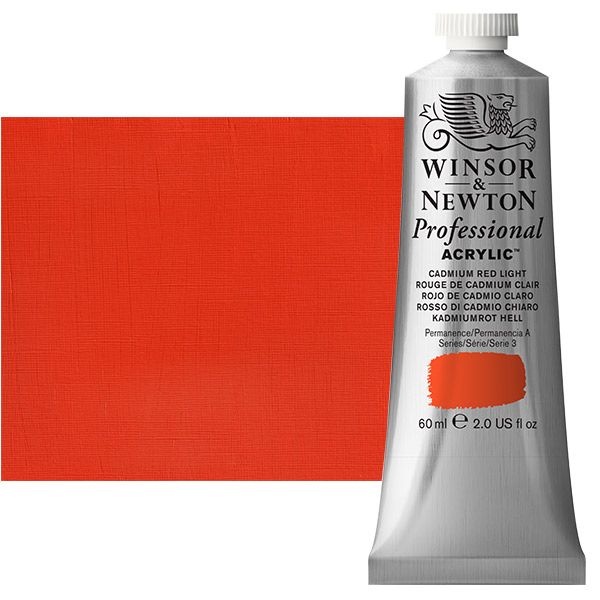 Winsor & Newton Professional Acrylic Cadmium Red Light 60 ml