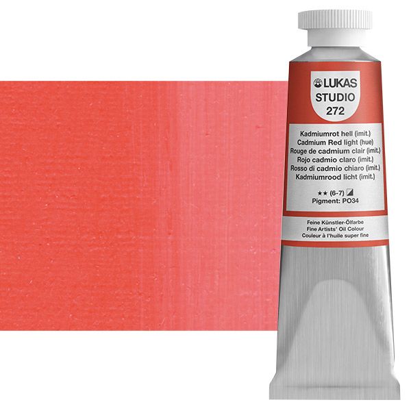 illoyalitet Tilskyndelse rutine LUKAS Studio Oil Color - Cadmium Red Light Hue, 200ml tube | Jerry's  Artarama