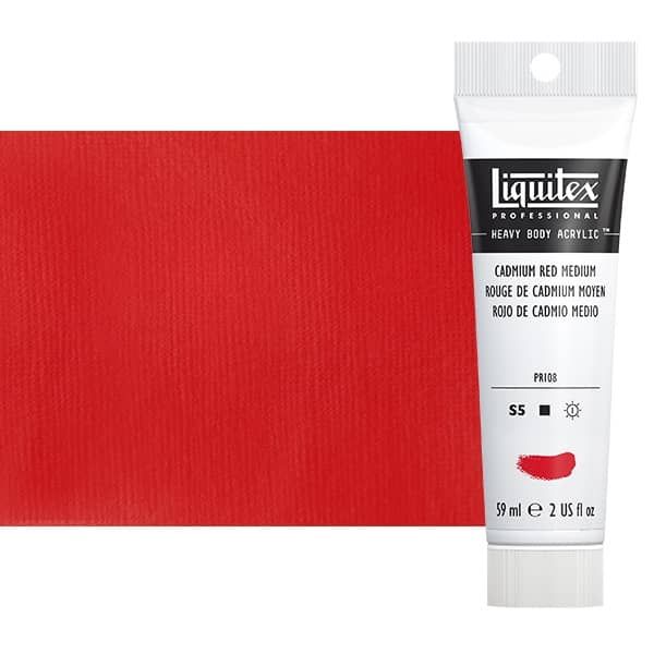 Liquitex Heavy Body Acrylic - Cadmium Red Medium, 2oz Tube