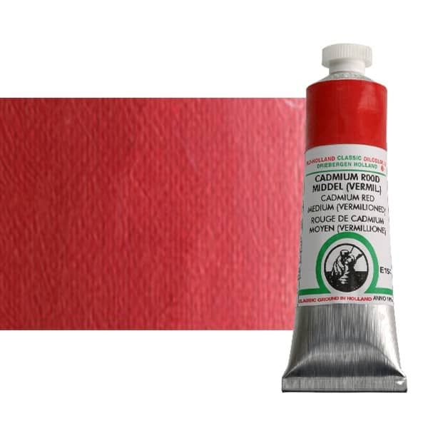 Old Holland Oil Color, Cadmium Red Medium Vermillion, 40ml Tube | Jerry ...