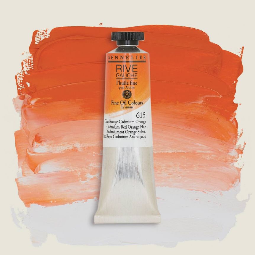 Cadmium Red Orange Hue 40ml Sennelier Rive Gauche Fine Oil
