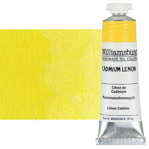 Williamsburg Handmade Oil Paint - Cadmium Lemon, 37ml Tube