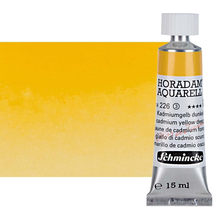 Schmincke Horadam Watercolor - Cadmium Yellow Deep, 15ml