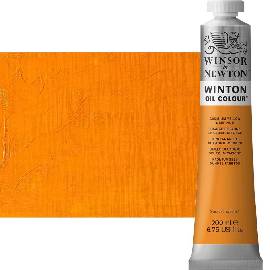 Winton Oil Color 200ml Tube - Cadmium Yellow Deep Hue