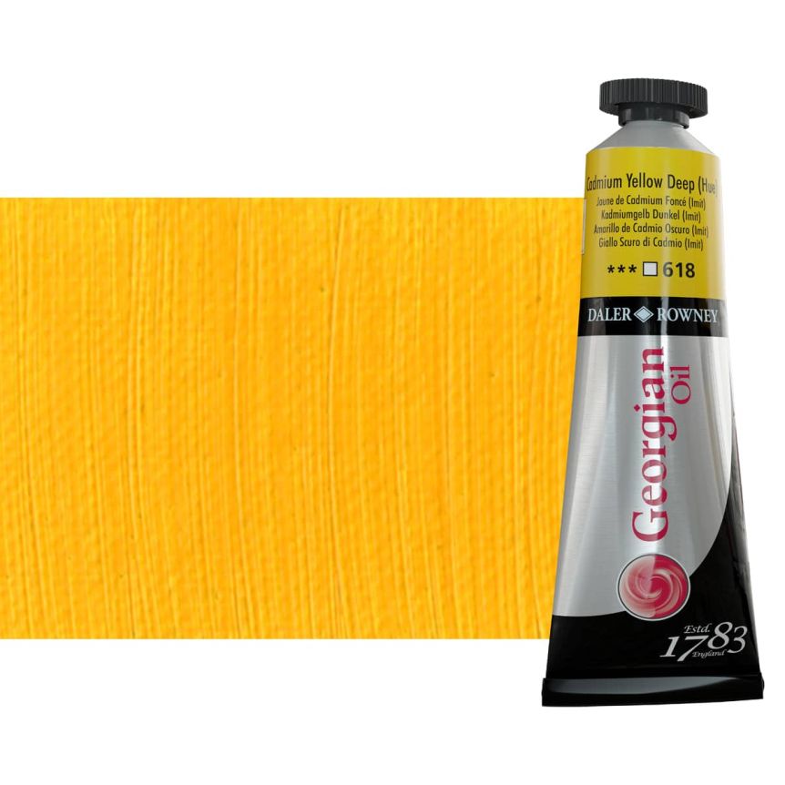 Daler-Rowney Georgian Oil Color 38ml Tube - Cadmium Yellow Deep Hue