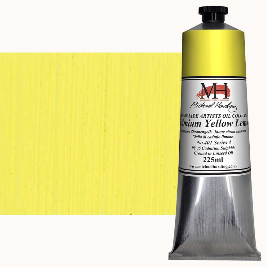 Michael Harding Oil Color - Cadmium Yellow Lemon, 225ml Tube