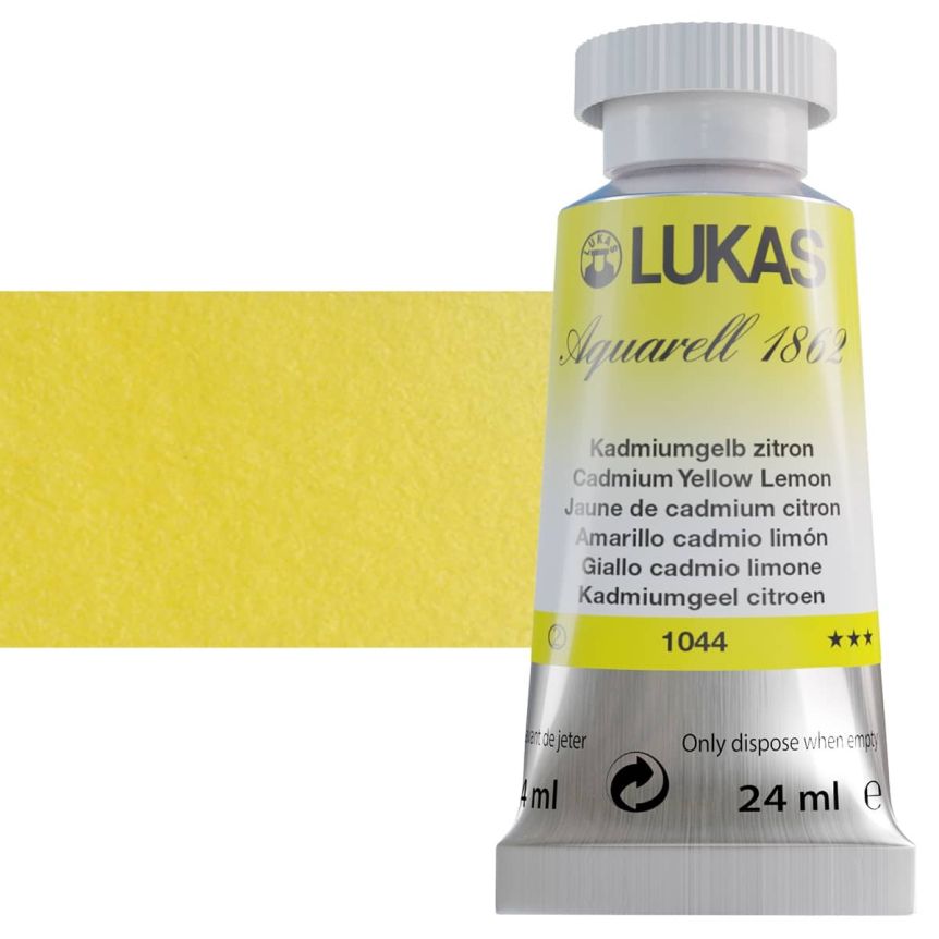 LUKAS Aquarell 1862 Watercolor 24ml Tube - Cadmium Yellow Lemon
