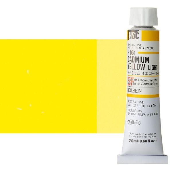 Holbein Extra-Fine Artists' Oil Color 20 ml Tube - Cadmium Yellow Light