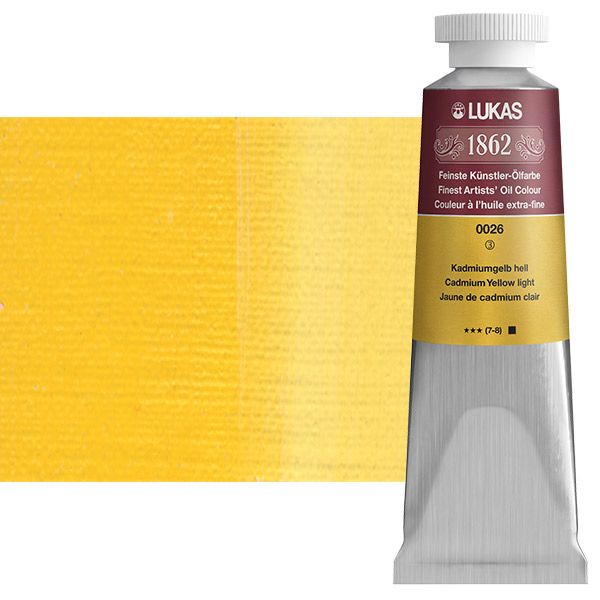 LUKAS 1862 Oil Color Cadmium Yellow Light, 37ml