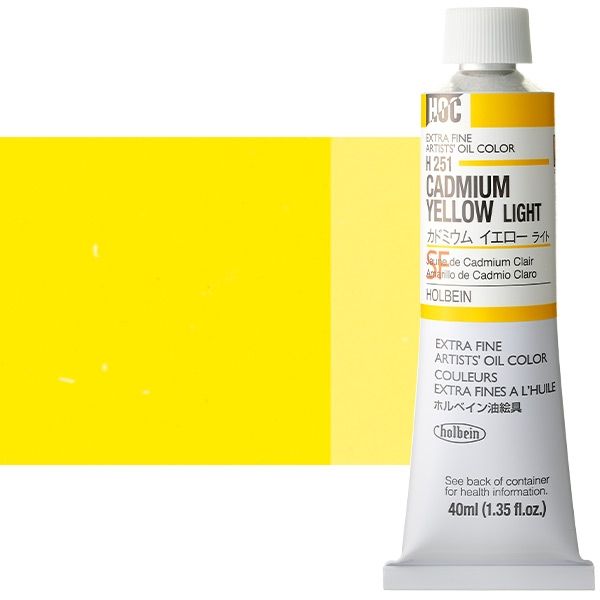 Holbein Extra-Fine Artists' Oil Color 40 ml Tube - Cadmium Yellow Light
