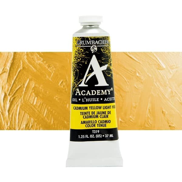 Grumbacher Academy Oil Color 37 ml Tube - Cadmium Yellow Light Hue