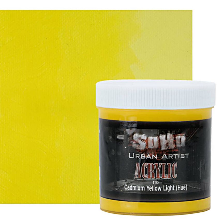 SoHo Urban Artists Heavy Body Acrylic Cadmium Yellow Light Hue 500ml