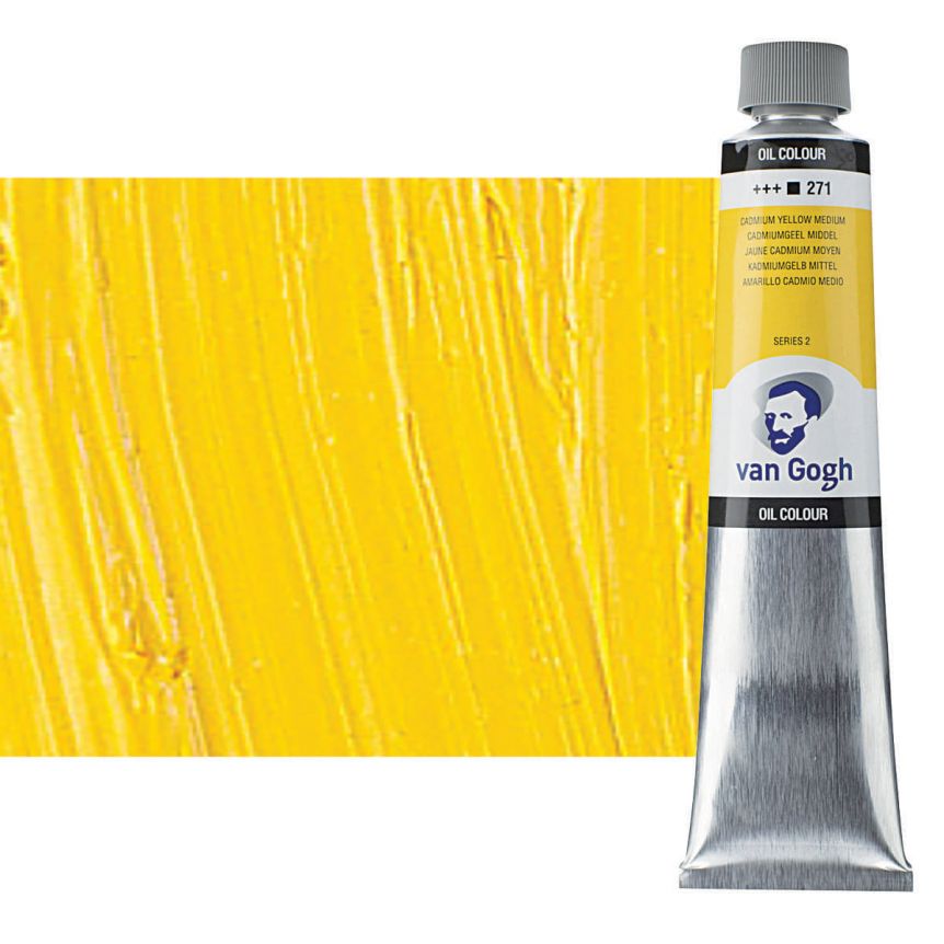 Van Gogh Oil Color, Cadmium Yellow Medium 200ml Tube