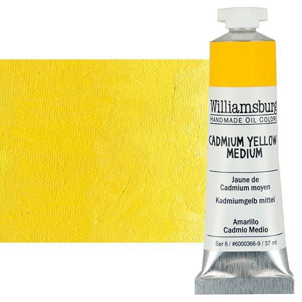 Williamsburg Handmade Oil Paint 37 ml - Cadmium Yellow Medium