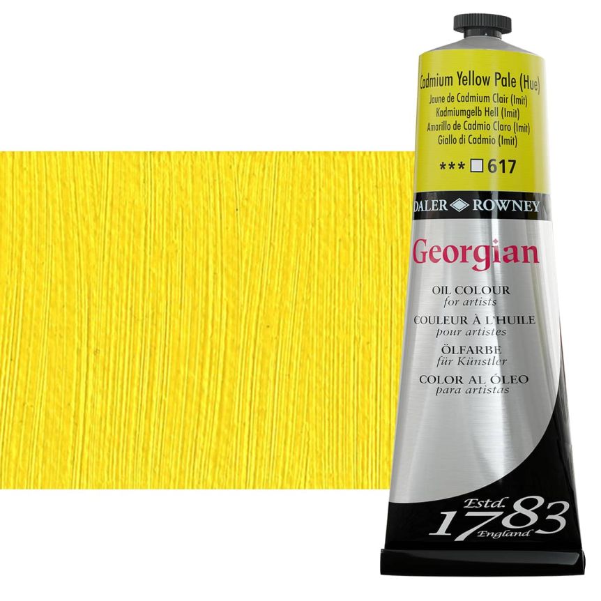Daler-Rowney Georgian Oil Color 225ml Tube - Cadmium Yellow Pale Hue