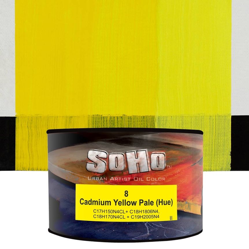 SoHo Artist Oil Color Cadmium Yellow Pale Hue 430ml Can