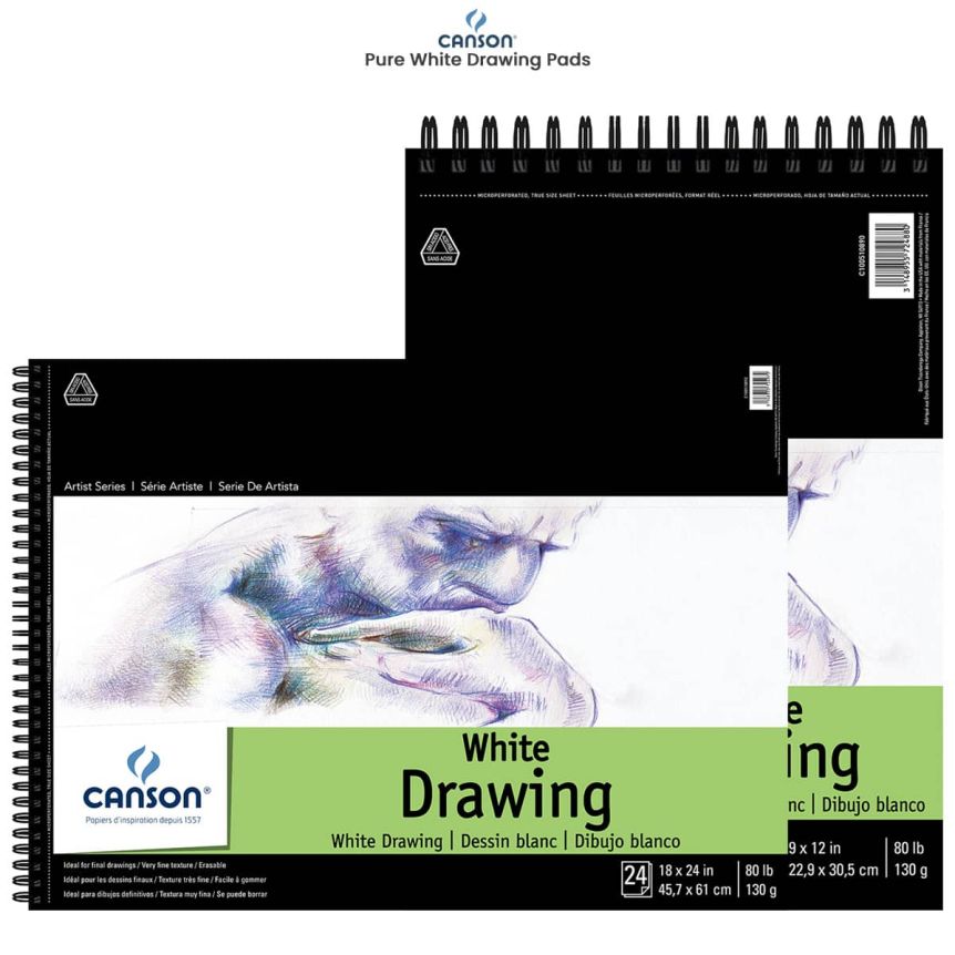 Canson Pure White Drawing Pads