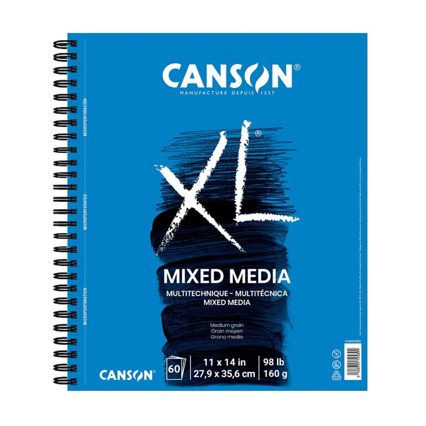 Canson XL Mix-Media Pad (60 Sheets - Spiral Bound) 11"x14"