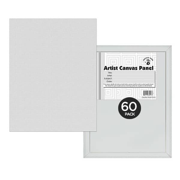 Creative Mark 9x12" Canvas Panels - Pack of 60
