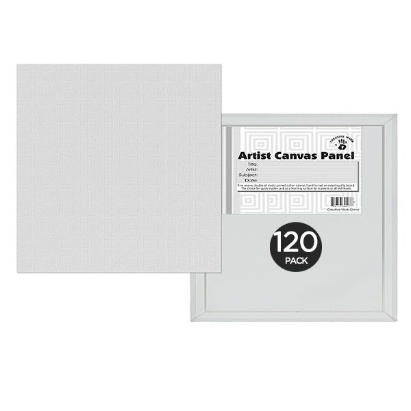 Creative Mark 4X4" Cotton Canvas Panels 120 Pack