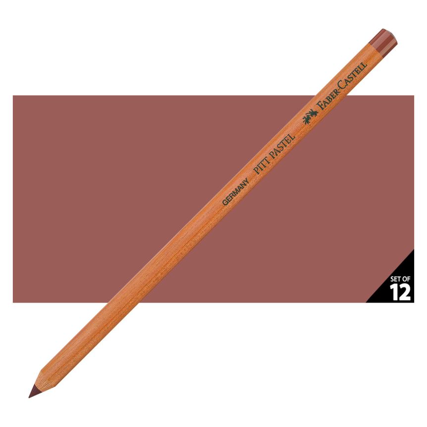 Faber-Castell Pitt Pastel Pencil, No. 169 - Caput Mortuum (Box of 12)