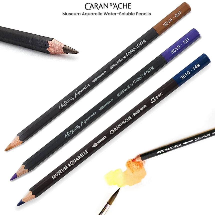 Caran d'Ache Museum Aquarelle Water-Soluble Pencils