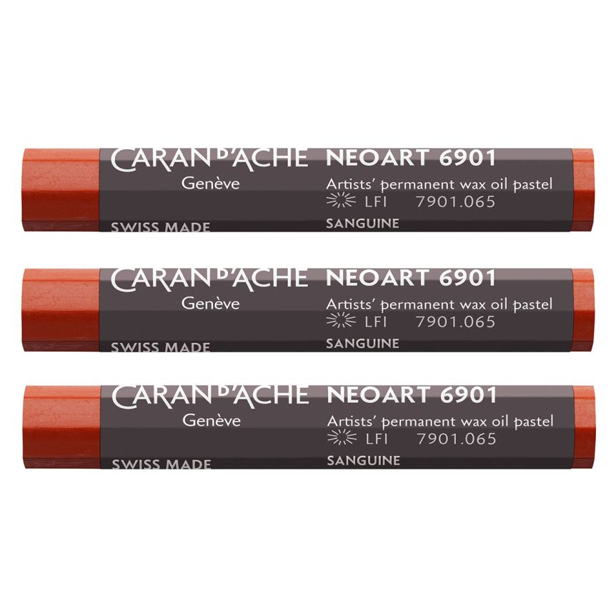 NEOART 6901 Wax Oil Pastel Sanguine #065 Box of 3