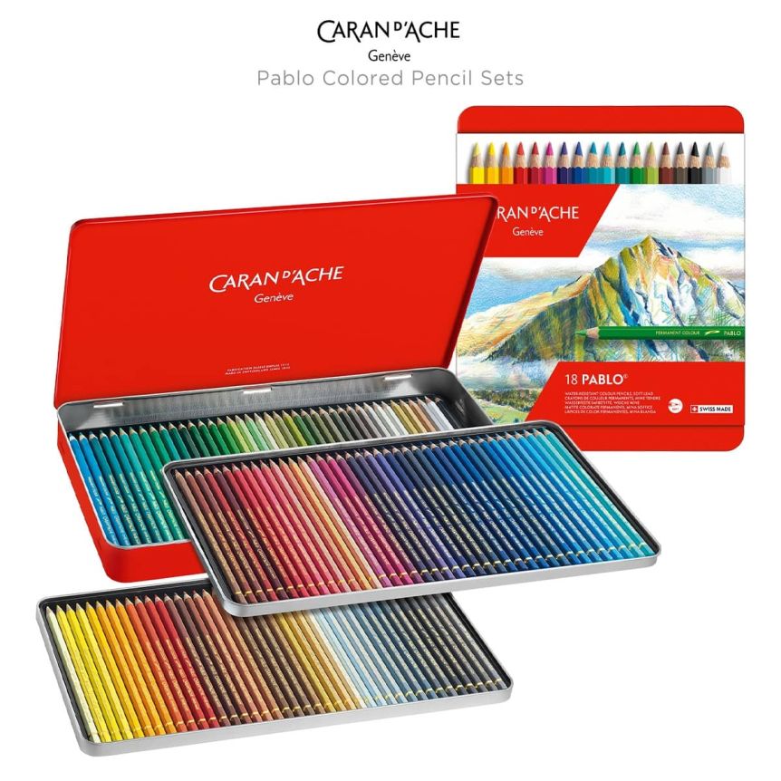 Caran d'Ache Pablo Colored Pencil Sets Jerry's Artarama