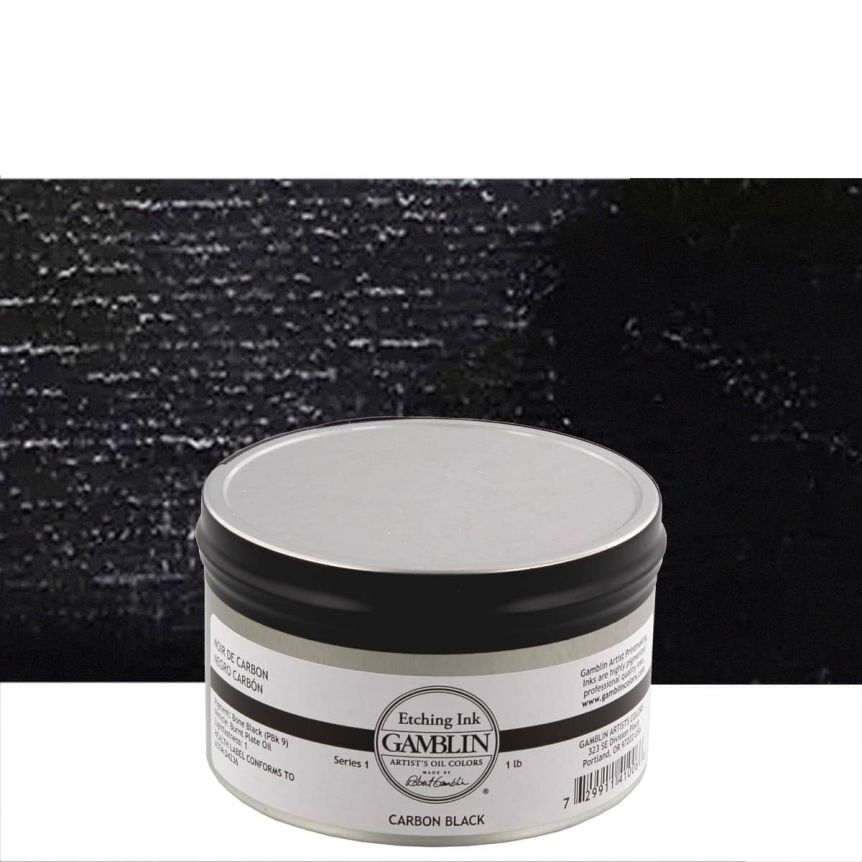 Gamblin Etching Ink - Carbon Black, 1lb Can