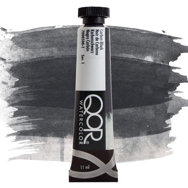 QoR Watercolor 11ml Tube - Carbon Black