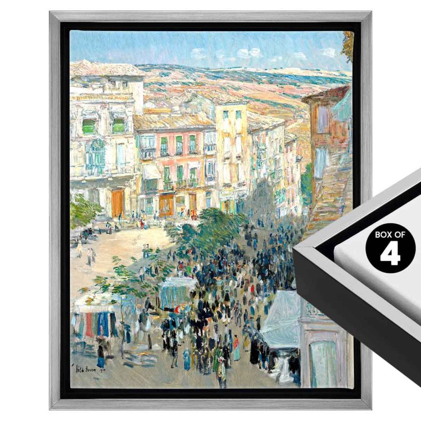 Cardinali Renewal Core Floater Frame, Black/Antique Silver 9"x12" - 1-1/2" Deep (Box of 4)