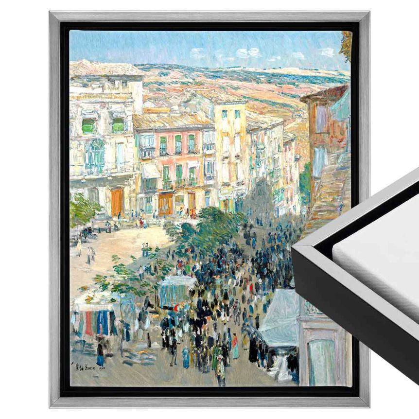 Cardinali Renewal Core Floater Frame, Black/Antique Silver 8"x24" - 1-1/2" Deep