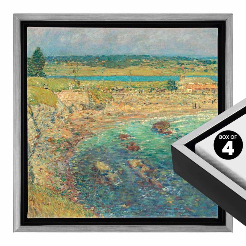 Cardinali Renewal Core Floater Frame, Black/Antique Silver 6"x6" - 1-1/2" Deep (Box of 4)