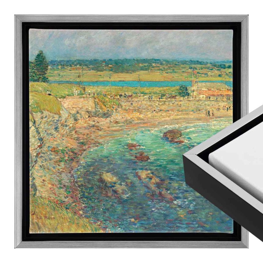 Cardinali Renewal Core Floater Frame, Black/Antique Silver 12"x12" - 1-1/2" Deep