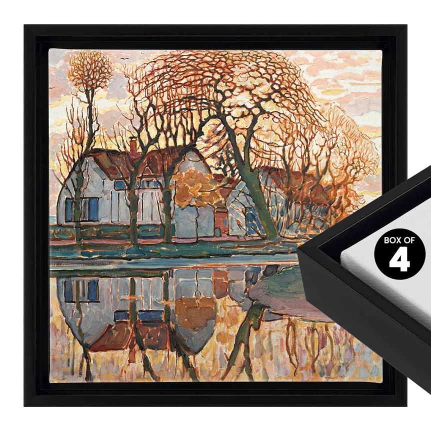 Cardinali Floater Frame, Black 16"x16" - 1-1/2" Deep (Box of 4)