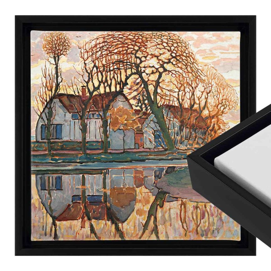 Cardinali Floater Frame, Black 6"x6" - 1-1/2" Deep